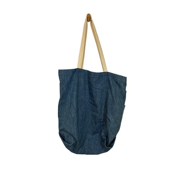 Every Day Denim Apron Tote Bag Home Sustainable Recycle Organic Gorpcore Utility - Picture 4 of 7